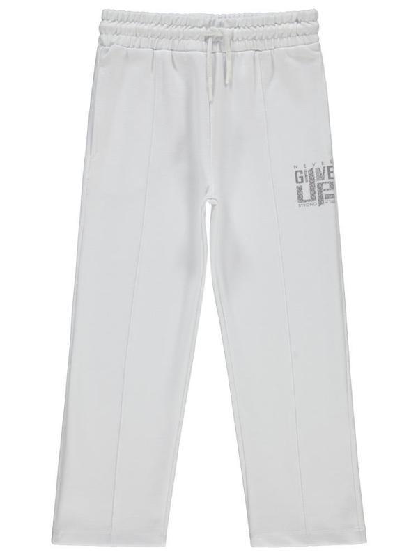 Civil Girls Leopar Baskılı 10-13 Yaş Eşofman Altı - Beyaz13-14 Yaş - Image 1