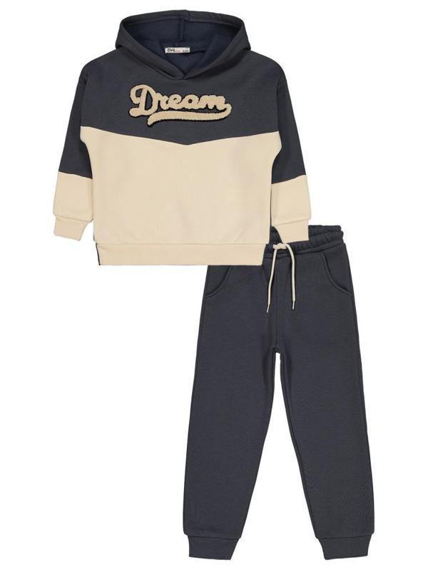Civil Girls Dream Baskılı 6-9 Yaş Eşofman Takımı - Gri7-8 Yaş - Image 1