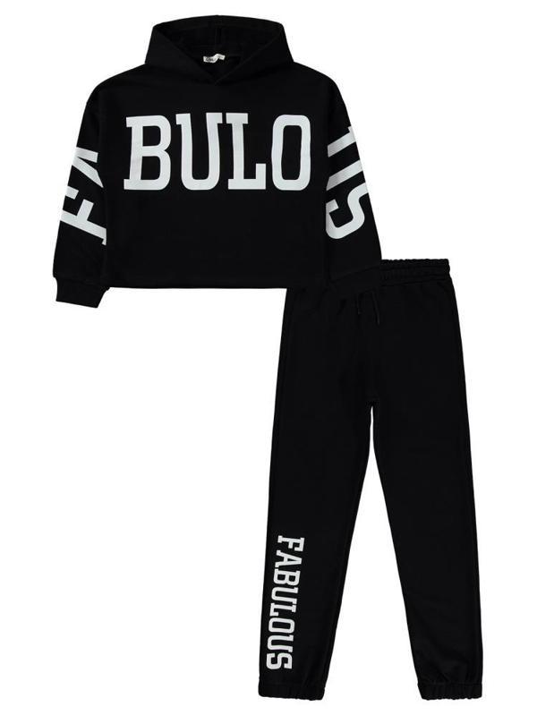 Civil Girls Fabuloos Baskılı 10-13 Yaş Eşofman Takımı - Siyah11-12 Yaş - Image 1