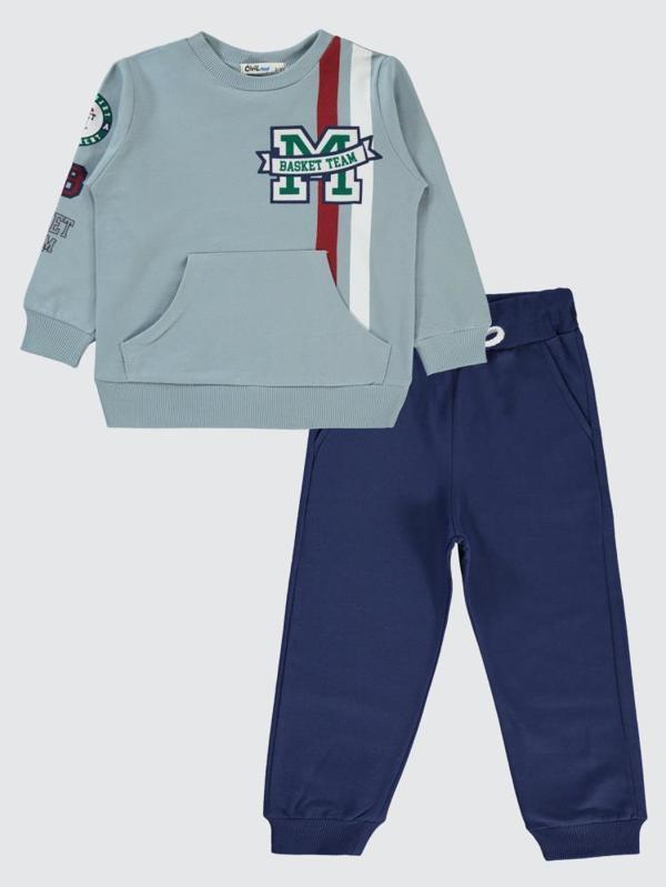 Civil Boys 2-5 Yaş Eşofman Takımı - Mavi5-6 Yaş - Image 1