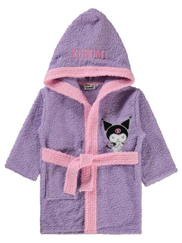 Kuromi 2-10 Yaş Bornoz - Lila6-7 Yaş - Image 1