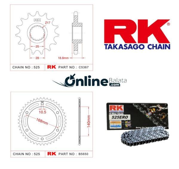 BMW F 700 GS RK Zincir Dişli Seti  - Image 1