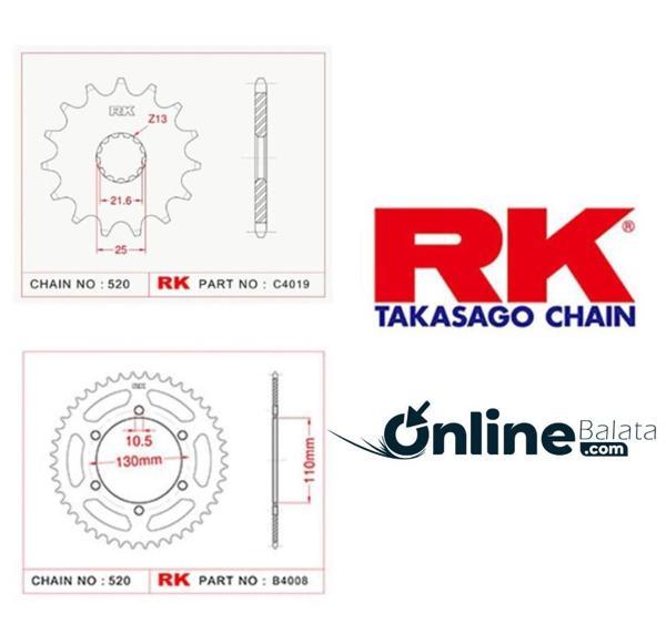 Yamaha R 25 RK Dişli Seti  - Image 1
