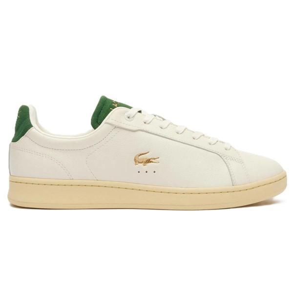Lacoste Carnaby Pro Mens Leather Sneaker Hakiki Deri Günlük Spor Ayakkabı Krem - Image 1