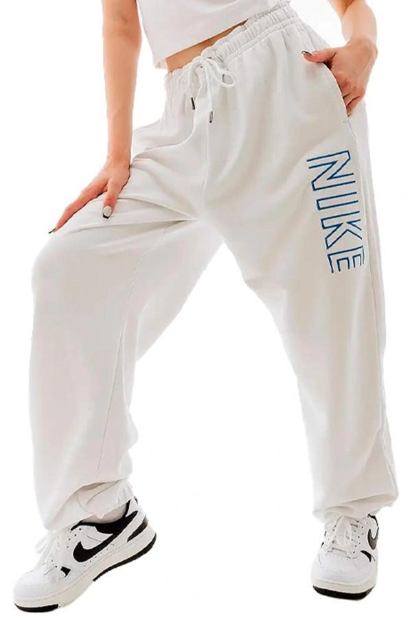 Nike Sportswear Oversized High Rise Joggers Kadın Oversize Yüksek Bel Eşofman Altı Beyaz - Image 1