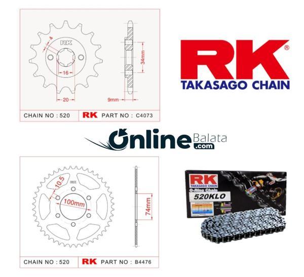 HYOSUNG GV 250 RK Zincir Dişli Seti  - Image 1