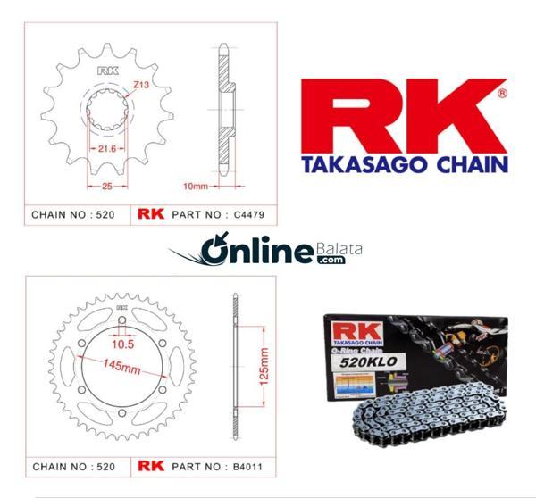 Yamaha XTZ 660 Tenere RK Zincir Dişli Seti  - Image 1