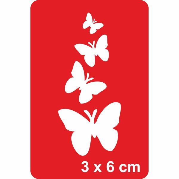 Kelebek Kardeşliği Tattoo Geçici Dövme Şablonları Kına Kalıpları - Image 1