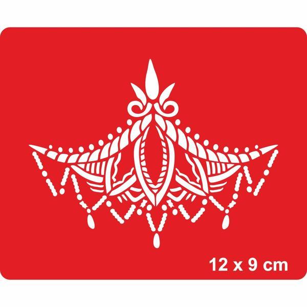 Dantel Motifi 257 Tattoo Geçici Dövme Şablonları Kına Kalıpları - Image 1