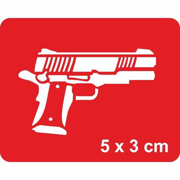 Beretta 2 Tabanca  Tattoo Geçici Dövme Şablonları Kına Kalıpları - Image 1