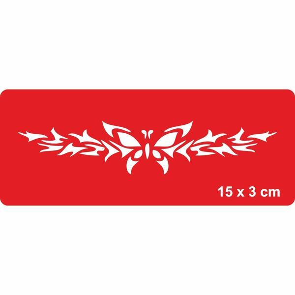 Doğadaki Kelebek Tattoo Geçici Dövme Şablonları Kına Kalıpları - Image 1