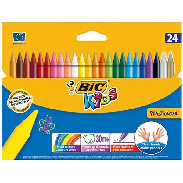 Supertrend Kids Plastidecor Silinebilir Mum Pastel Boya 24 Renk - Image 1