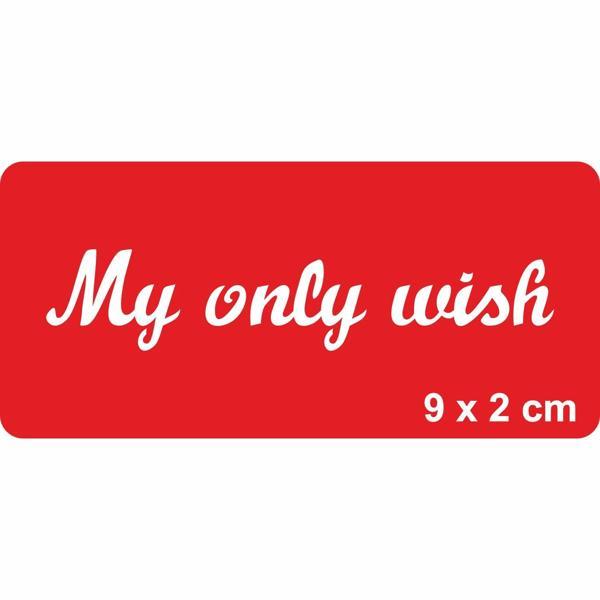 Benim Tek Dileğim!... Tattoo Geçici Dövme Şablonları Kına Kalıpları - Image 1