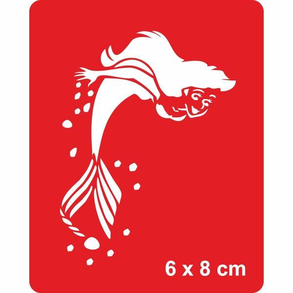Deniz Kızı Tattoo Geçici Dövme Şablonları Kına Kalıpları - Image 1