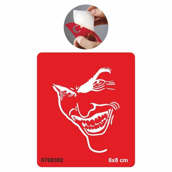 Gerçek Kötü Joker Tattoo Geçici Dövme Şablonları Kına Kalıpları - Image 1