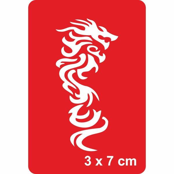 Klasik Ejderha Tattoo Geçici Dövme Şablonları Kına Kalıpları - Image 1