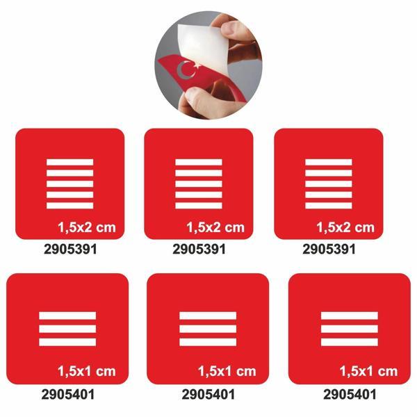 Parmak İçin Çizgi Deseni Set Geçici Dövme Kına Şablonu - Image 1