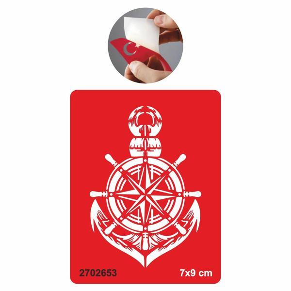 Pusula Dümen Çapa  Tattoo Geçici Dövme Şablonları Kına Kalıpları - Image 1