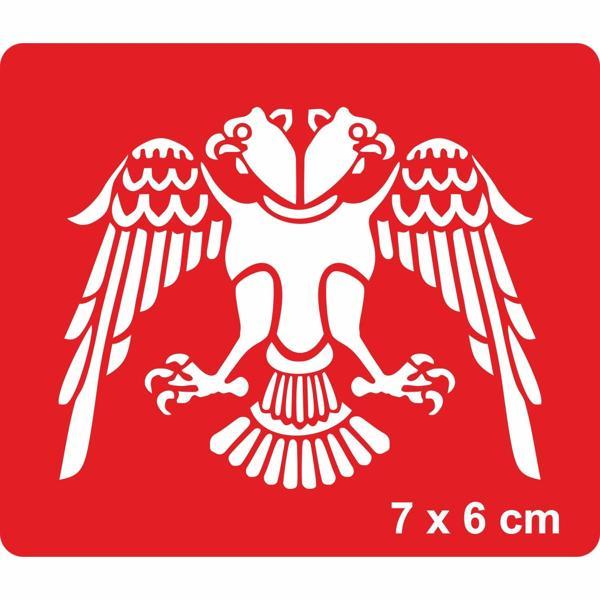 Anadolu ve Selçuklu Çift Başlı Kartalı Tattoo Geçici Dövme Şablonları Kına Kalıpları - Image 1