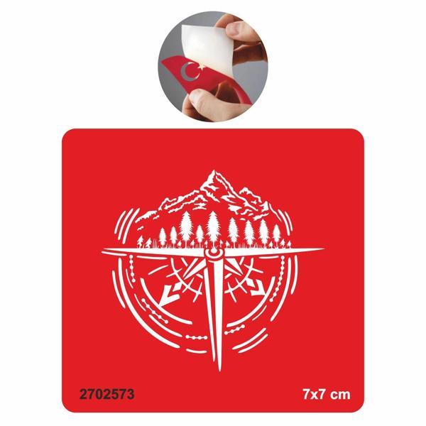 Kamp Pusula  Tattoo Geçici Dövme Şablonları Kına Kalıpları - Image 1