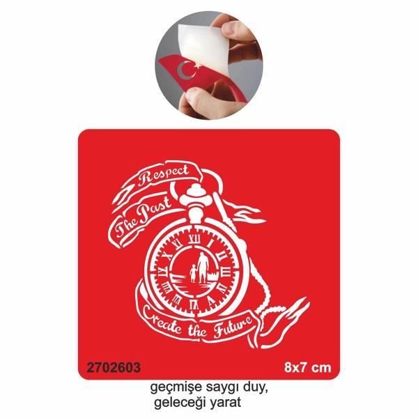 Geçmişe Saygı Saat  Tattoo Geçici Dövme Şablonları Kına Kalıpları - Image 1