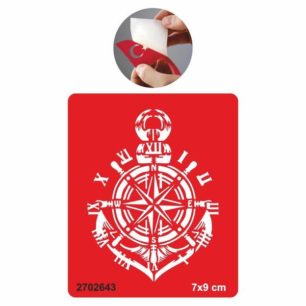 Saat Pusula Dümen Çapa  Tattoo Geçici Dövme Şablonları Kına Kalıpları - Image 1