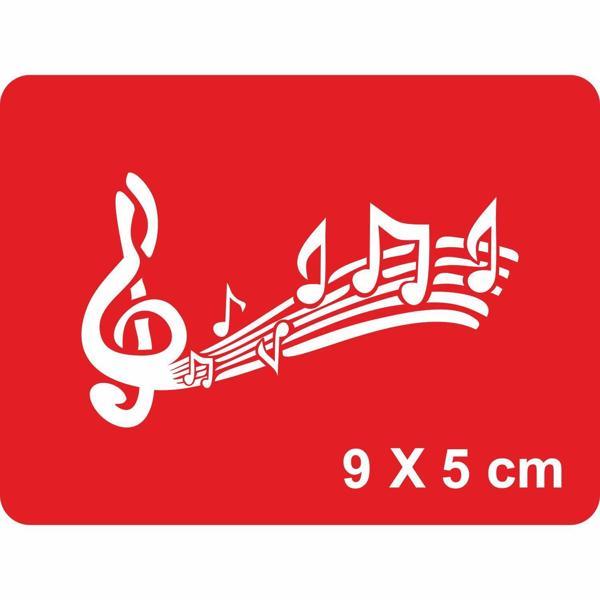 Sol anahtarı nota  Tattoo Geçici Dövme Şablonları Kına Kalıpları - Image 1