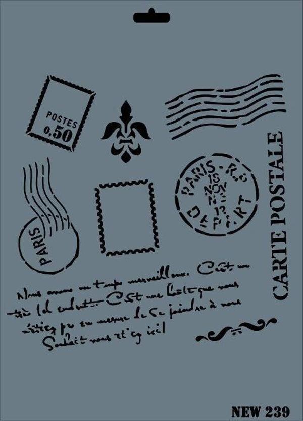 Supertrend Stencil Boyama Şablonu 25x35 cm. NEW-239 - Image 1