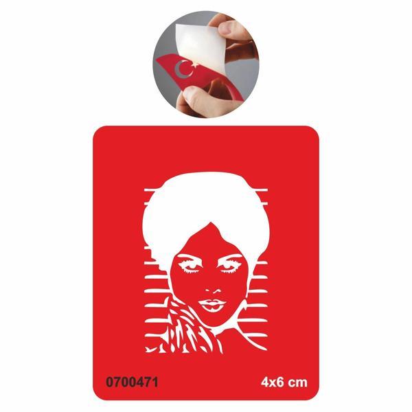Güzel Kadın Tattoo Geçici Dövme Şablonları Kına Kalıpları - Image 1