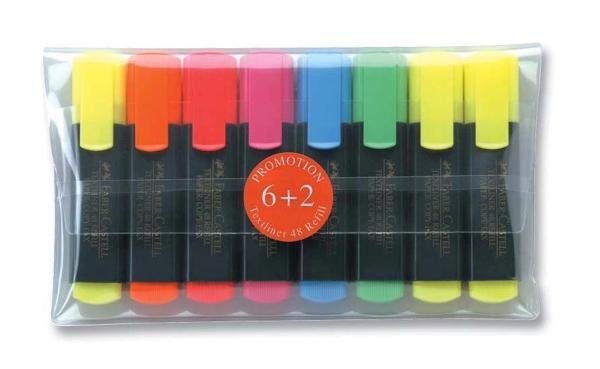 Supertrend Textliner 48 Fosforlu İşaretleme Kalemi Seti 6+2 Renk - Image 1