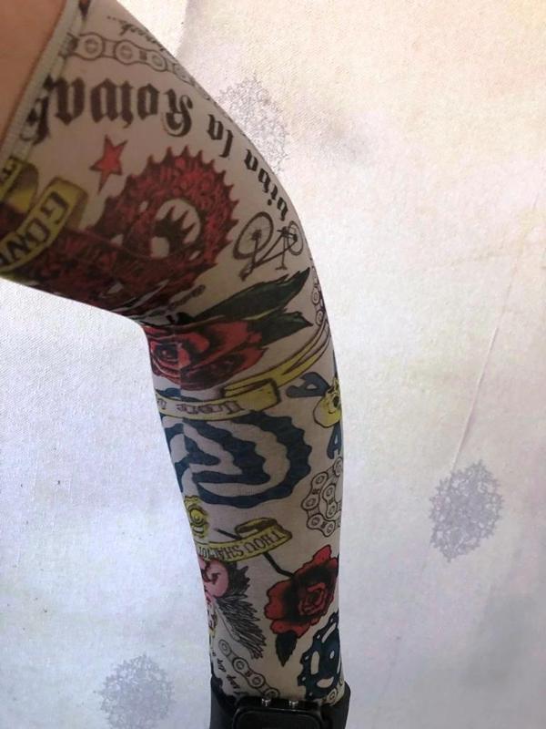 Çift Kol Giyilebilir Dövme Yazılı Desenler Tattoo Sleeve - Image 1