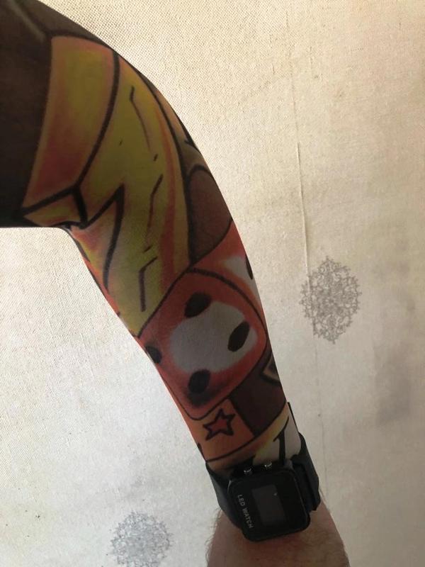 Çift Kol Giyilebilir Dövme Zarlı Desenler Tattoo Sleeve - Image 1