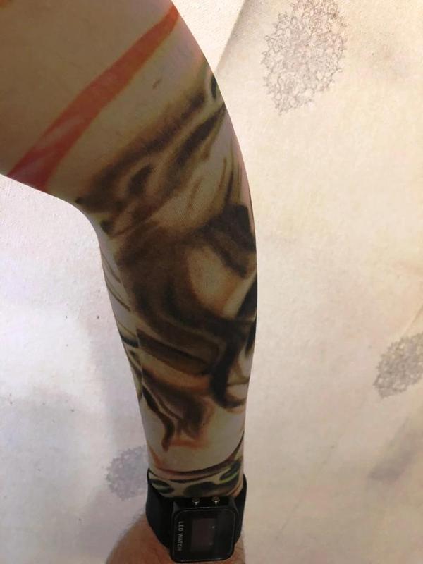Çift Kol Giyilebilir Dövme Girdap Desenler Tattoo Sleeve - Image 1