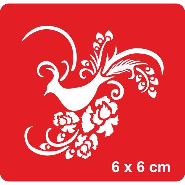 Güzelliği Dillere Destan Tavuskuşu Tattoo Geçici Dövme Şablonları Kına Kalıpları - Image 1