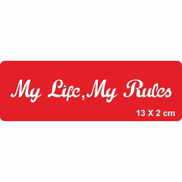 Benim Hayatım Benim Kurallarım Tattoo Geçici Dövme Şablonları Kına Kalıpları - Image 1
