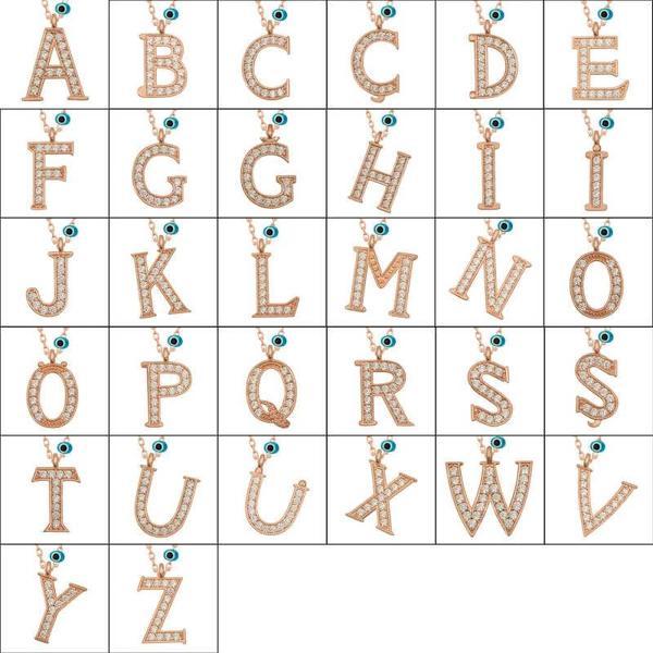 Supertrend Gümüş Nazar Rose G Harfi Kadın Kolye - Image 1