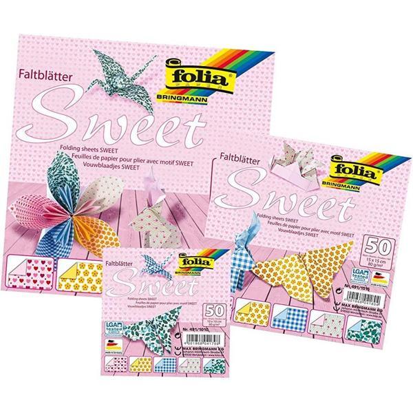 Supertrend Origami Kağıdı 15x15 cm. 5 Desen 50 Yaprak Sweet - Image 1