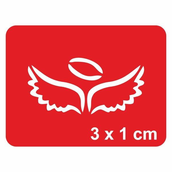 Minik Melek Kanatları Çizgisel Tattoo Geçici Dövme Şablonları Kına Kalıpları - Image 1