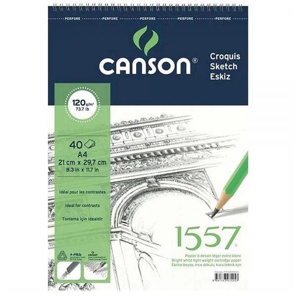 Supertrend 1557 Eskiz Çizim Defteri 120 gr. Üstten Spiralli A4 40 Sayfa - Image 1