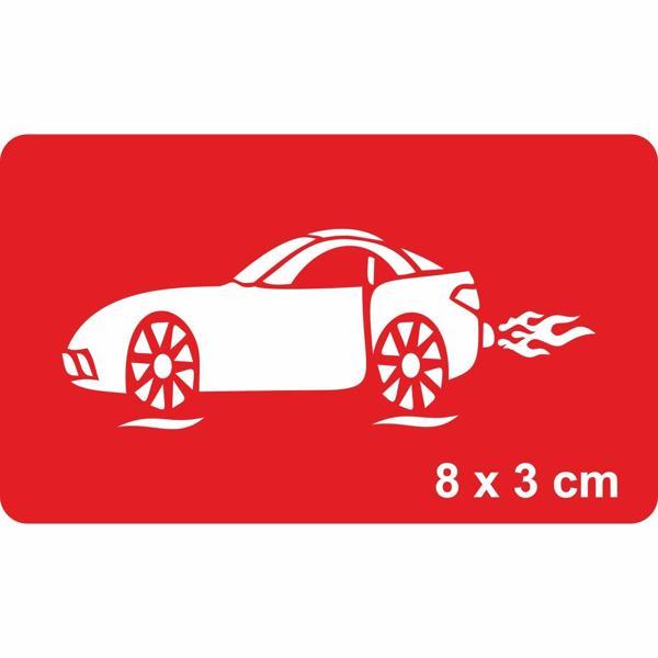 Süratli Spor Araba Tattoo Geçici Dövme Şablonları Kına Kalıpları - Image 1