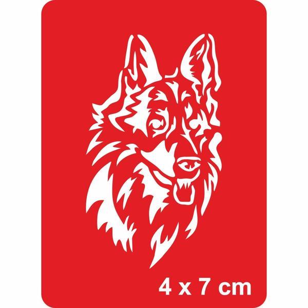 Alman Kurdu Köpek  Tattoo Geçici Dövme Şablonları Kına Kalıpları - Image 1
