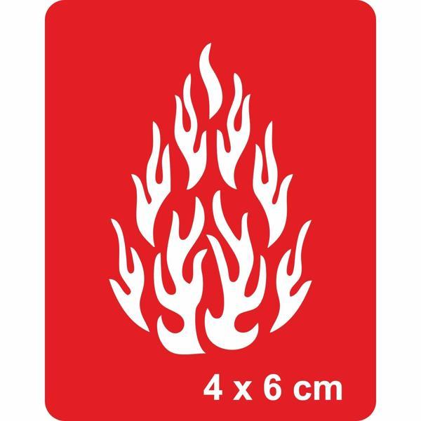 Alevler Tattoo Geçici Dövme Şablonları Kına Kalıpları - Image 1