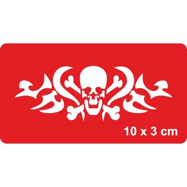 Tehlikeli Bölge Tattoo Geçici Dövme Şablonları Kına Kalıpları - Image 1