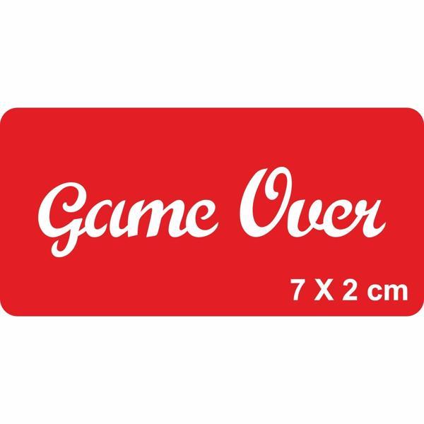 Oyun Bitti Yazısı Tattoo Geçici Dövme Şablonları Kına Kalıpları - Image 1