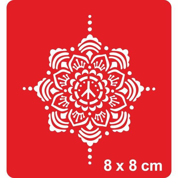 Mandala 360 Tattoo Geçici Dövme Şablonları Kına Kalıpları - Image 1