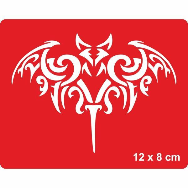 Dev Yarasa Tattoo Geçici Dövme Şablonları Kına Kalıpları - Image 1
