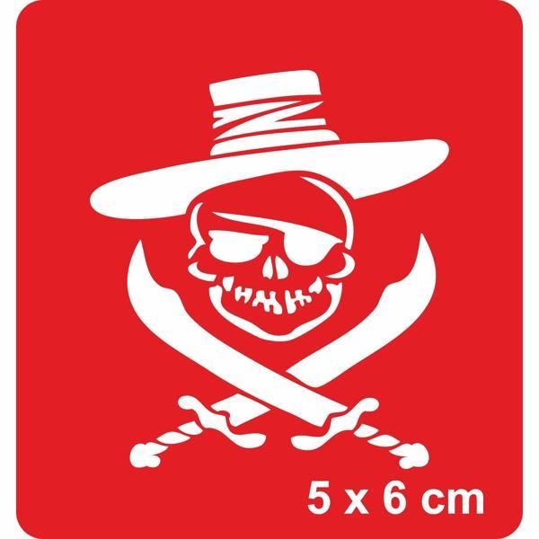 Tehlikeli Korsan Tattoo Geçici Dövme Şablonları Kına Kalıpları - Image 1