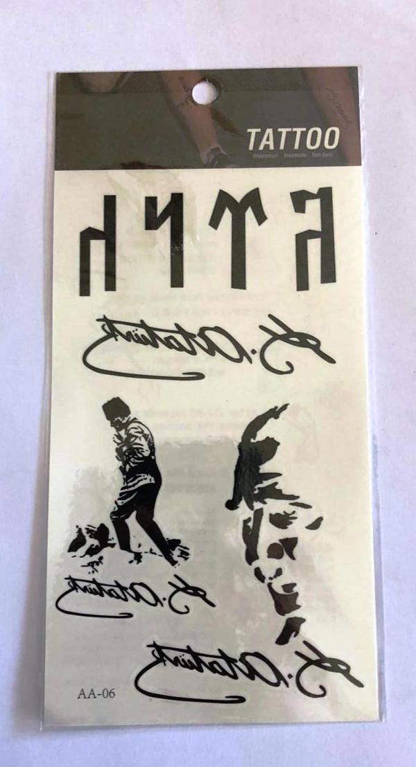 Türk İmza Yapıştırma Sticker Dövme Geçici Dövme Temporary Tattoos - Image 1