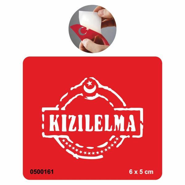 Kızıl Elma Ülkücü  Tattoo Geçici Dövme Şablonları Kına Kalıpları - Image 1