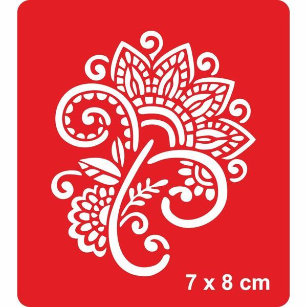 Dantel Motifi 253 Tattoo Geçici Dövme Şablonları Kına Kalıpları - Image 1